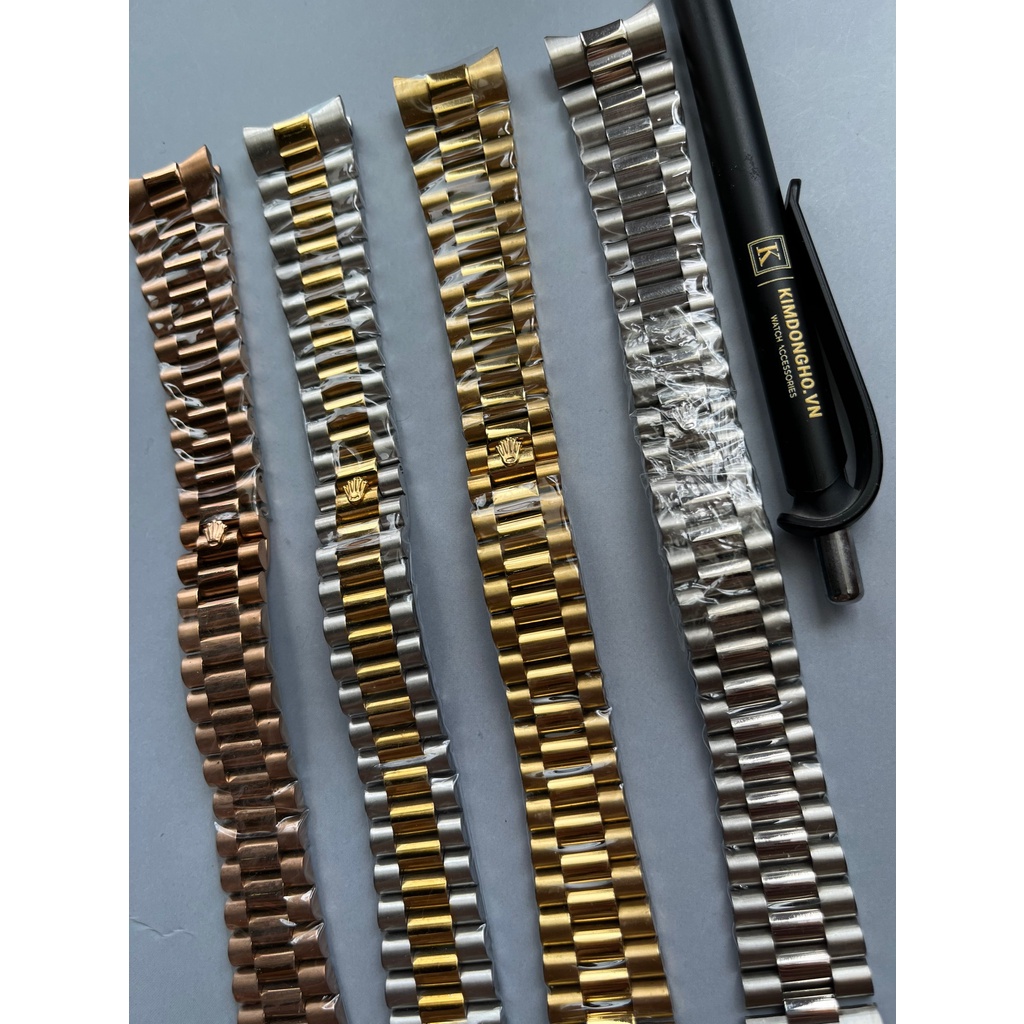 Dây đồng hồ ROLEX 3 mắt xịn thép không gỉ - Tặng Kèm Đồ Thay Dây