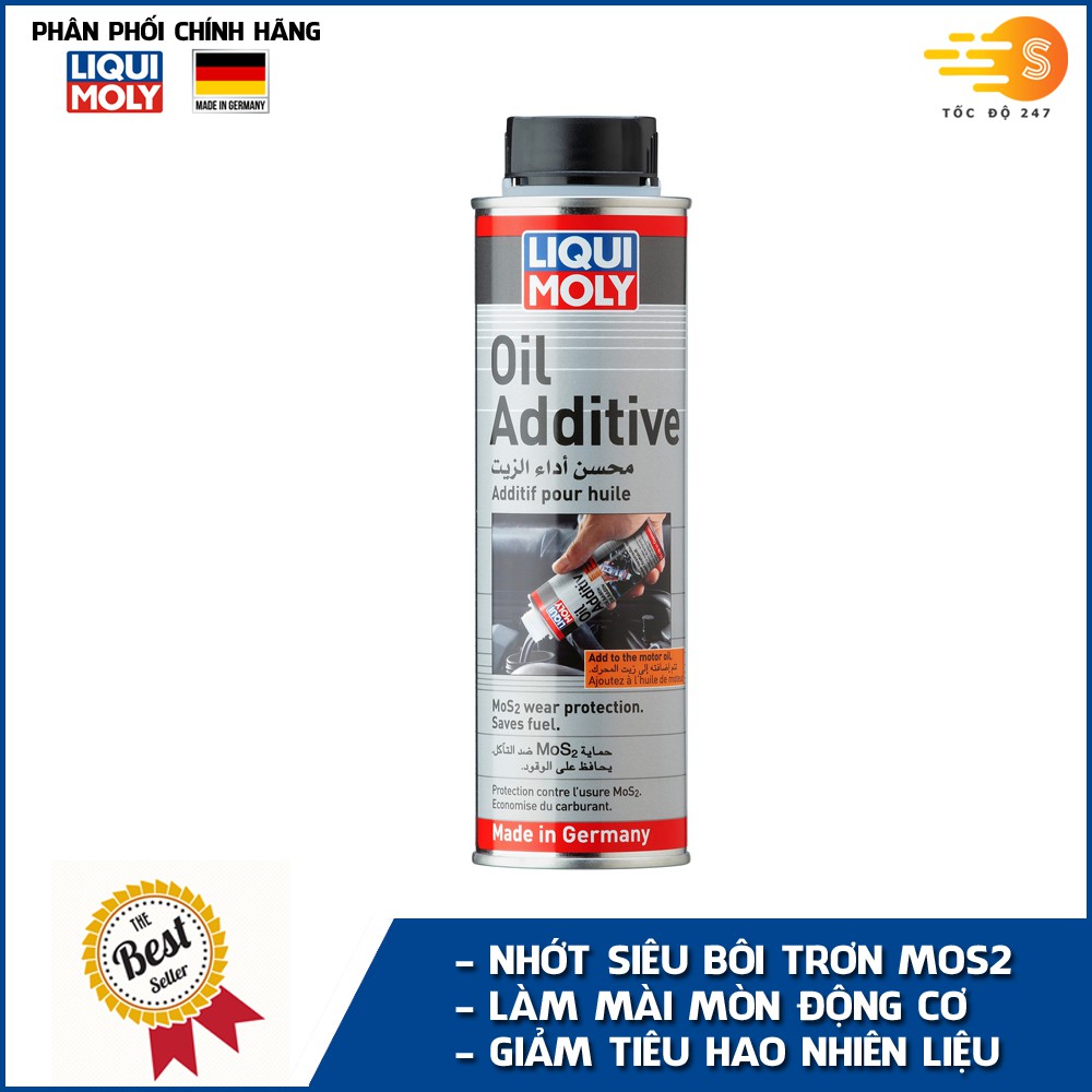 Phụ gia nhớt động cơ MOS2 Liqui Moly 2500