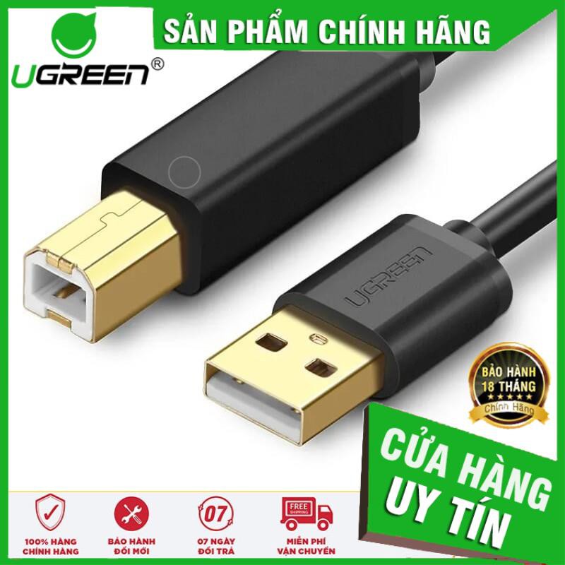 Dây máy in USB 2.0 dài từ 1-5m UGREEN US135 ✔HÀNG CHÍNH HÃNG ✔