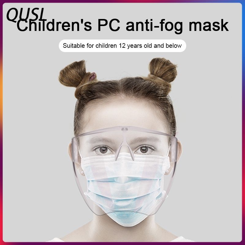 Mặt nạ PC trong suốt chống sương mù HD thời trang 2021NEW dành cho trẻ em