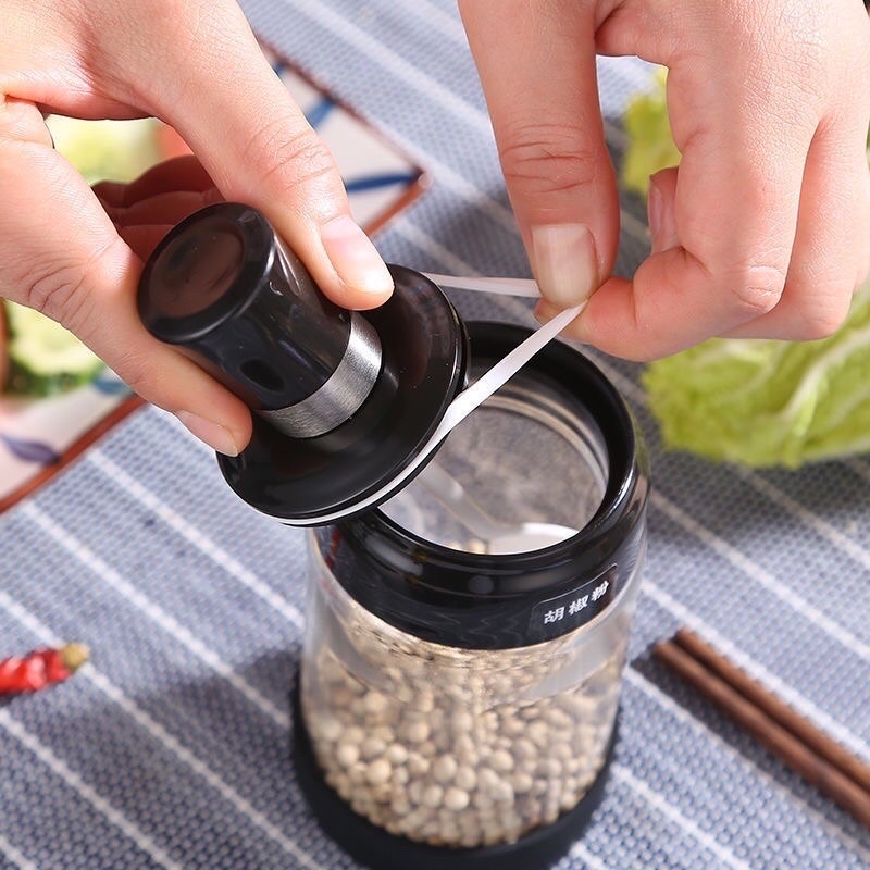 lọ đựng gia vị thuỷ tinh kem thìa (loại to)