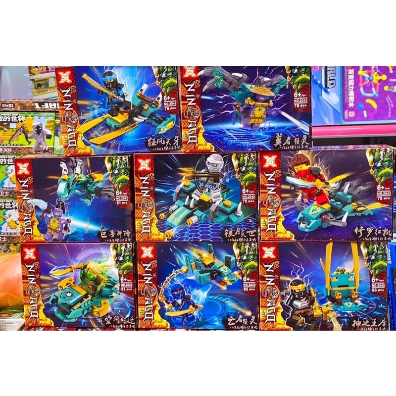 Lắp ráp xếp hình Ninjago SX 2042 Season Phần 14 : Rồng Thần Jungle của Ninja Lloyd