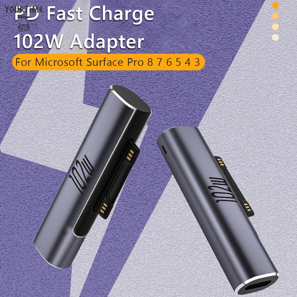 Đầu sạc nhanh Microsoft Surface sang Type C PD
