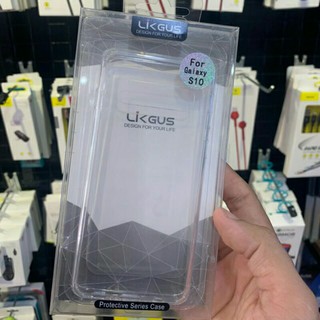 ốp lưng LIKGUS samsung S10/S10 plus cứng trong suốt