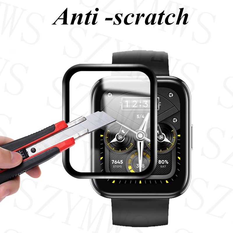 Kính Cường Lực 3D Viền Cong Bảo Vệ Màn Hình Đồng Hồ Thông Minh Realme Watch 2 Pro / 3 Pro Realme Watch 2 / 3