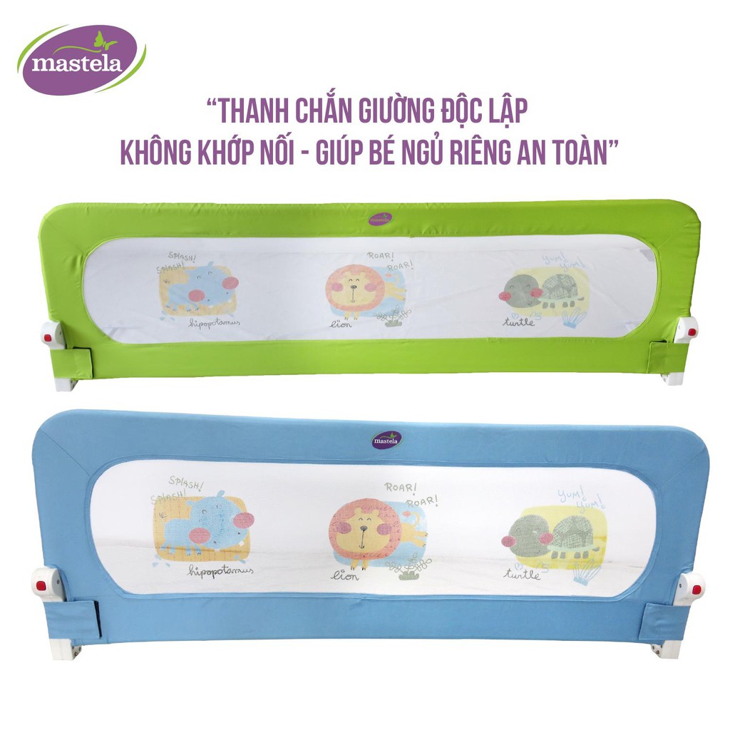 Thanh chắn giường ngủ an toàn cho bé Mastela BR002 - loại 1 thanh không khớp nối - Chính hãng bảo hành 1 năm