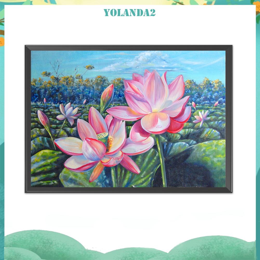 Toàn Bộ Tranh Thêu Chữ Thập Họa Tiết Hoa Sen 11CT