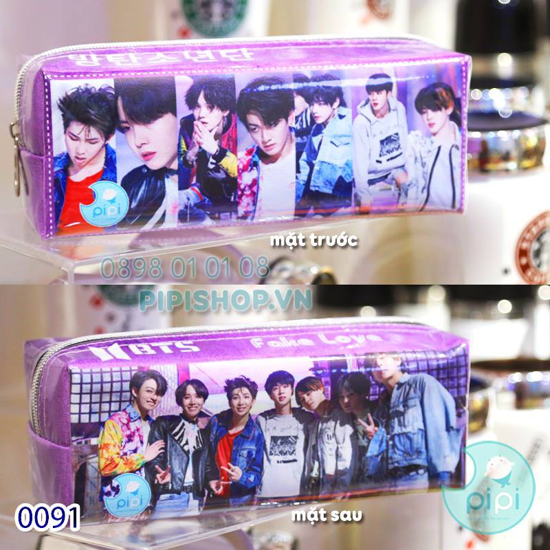 HỘP BÚT BTS VẢI MẪU 91
