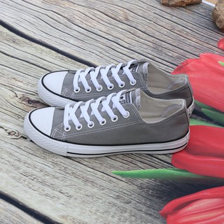Giày Sneaker Cổ Thấp Xám Nhạt Nữ