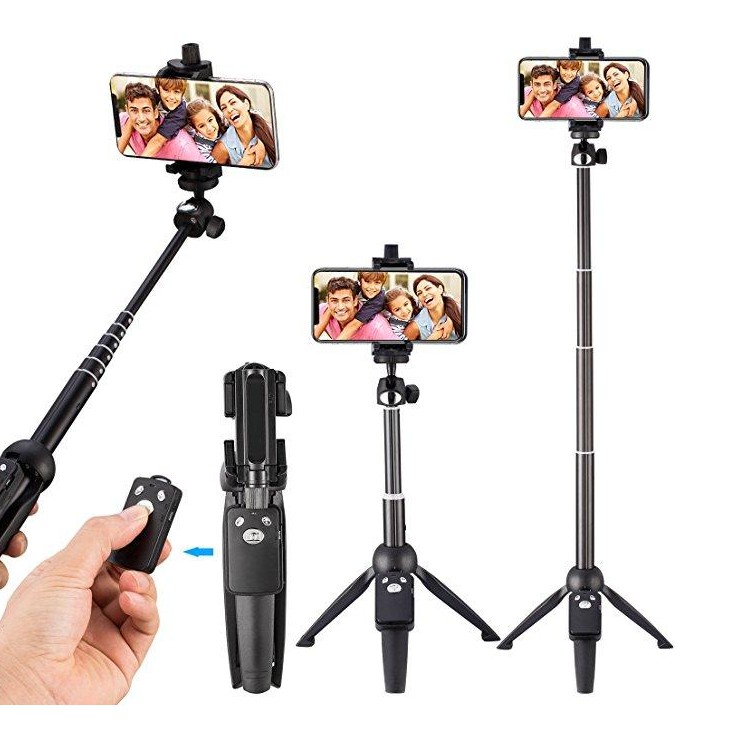 Gậy chụp ảnh 3 chân Tripod Yunteng YT-9928, kèm tay điểu khiển Remote Bluetooth 3.0