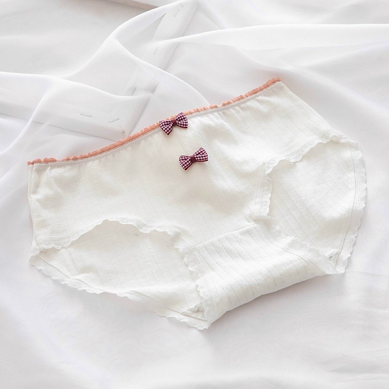 QUẦN LÓT COTTON KẺ ĐỎ 0129