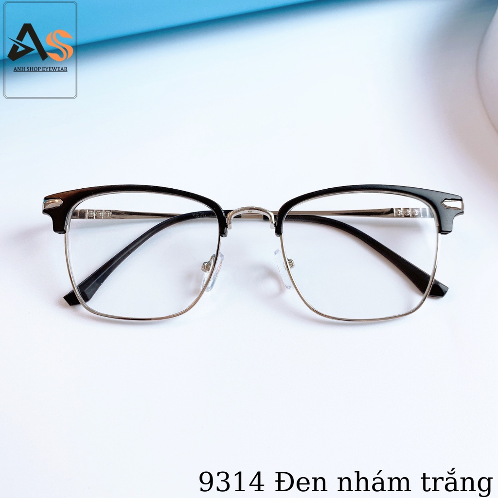 Gọng kính vuông nam nữ đeo sang trọng lịch lãm thời trang 9314A