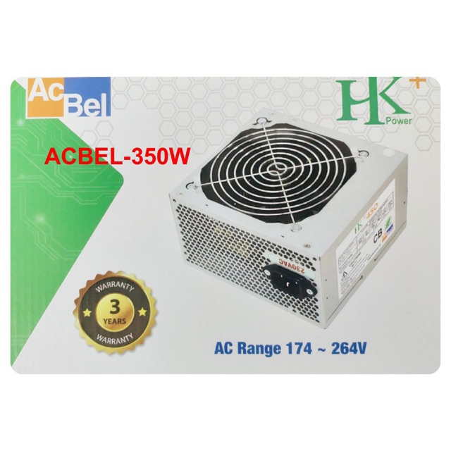 Nguồn AcBel 350W HK Fan 12 Chính Hãng Công Suất Thực
