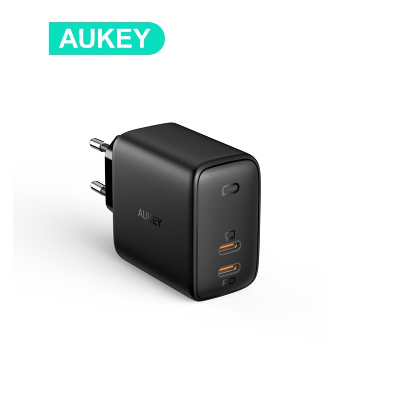 Bộ sạc nhanh AUKEY PA-B4S 65W PD 3.0 QC 4.0 45W 20W 2 trong 1 thích hợp cho máy tính/ laptop/ iPad/ iPhone/ Android