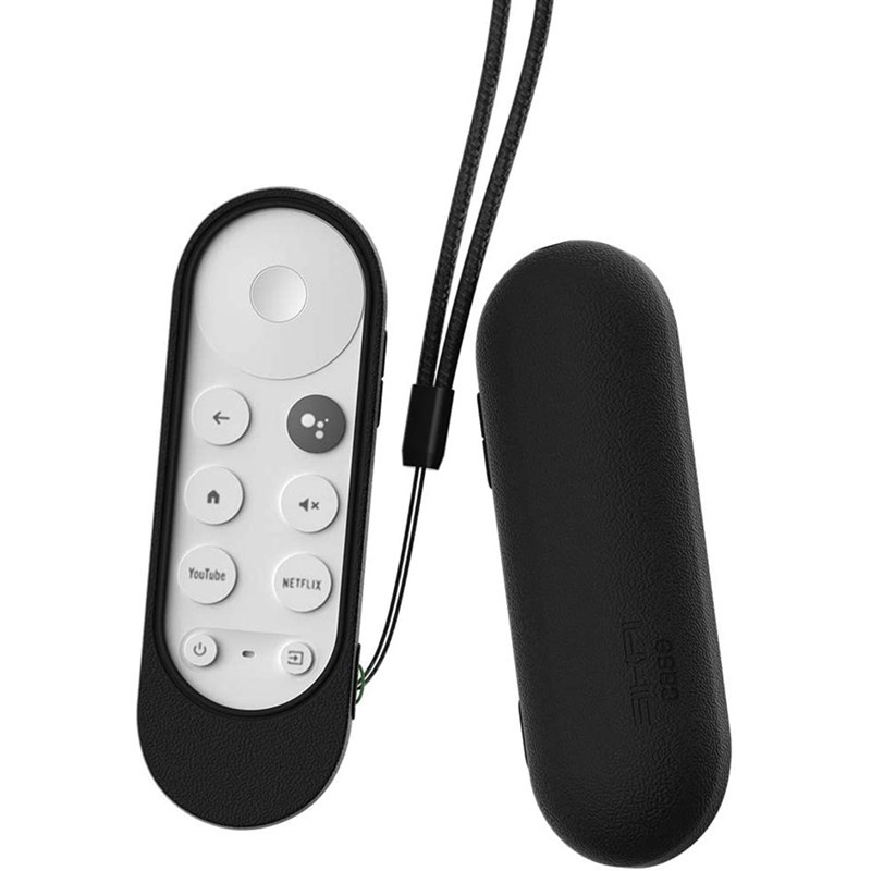 Silicone Vỏ Silicon Bảo Vệ Điều Khiển Từ Xa Cho Google Chromecast Tv 2020 Đen