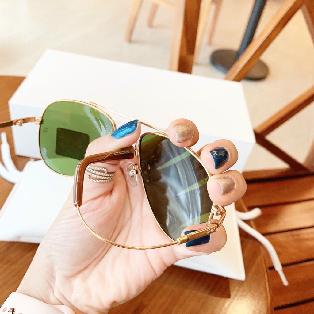 Kính mát nam nữ Rayban gọng dẻo, gọng bẻ cong không gẫy, kính râm cao cấp, tròng thủy tinh cường lực