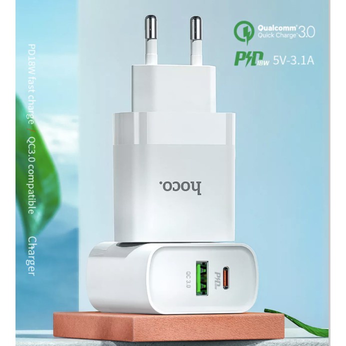 ✅Mới✅Củ Sạc HOCO C80/C80A sạc nhanh PD20W QC3.0/2.0 Sạc cho Smart phone - Table.