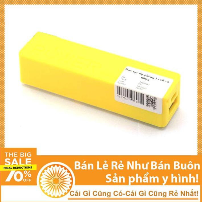 Box Sạc Dự Phòng 1 Cell Vỏ Nhựa (KHÔNG KÈM PIN)