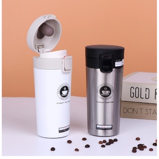 Bình giữ nhiệt nóng lạnh  inox  304  nắp  bật có tấm lọc trà dung tich 380 ml  - ly giữ nhiệt