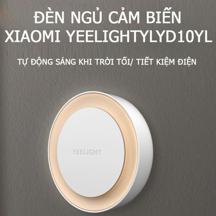 Đèn ngủ tiết kiệm điện Yeelight Plug-in Night Light YLYD10YL, ánh sáng vàng 2500K, công suất thấp 0,4W