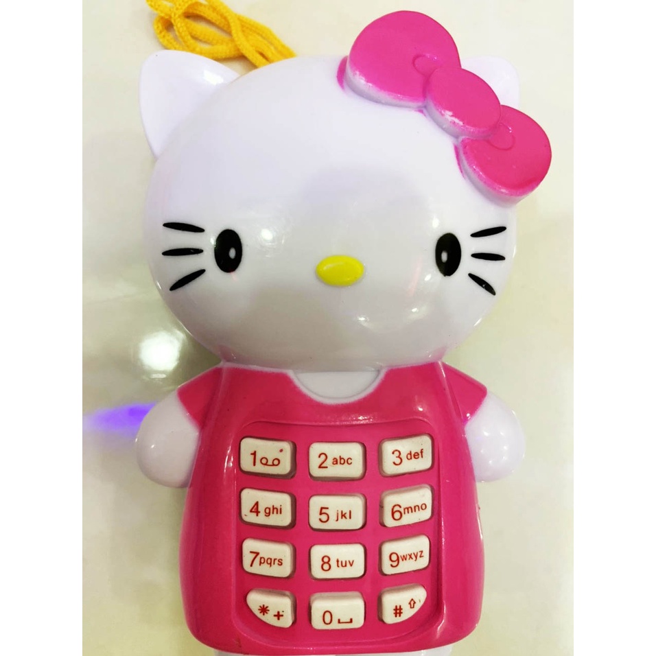 Đồ chơi điện thoại di động hình Doremon, mèo kitty cho bé