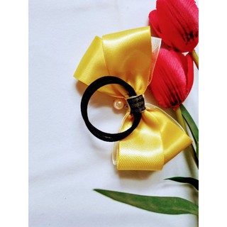 kẹp/ cột nơ voan và satin lụa