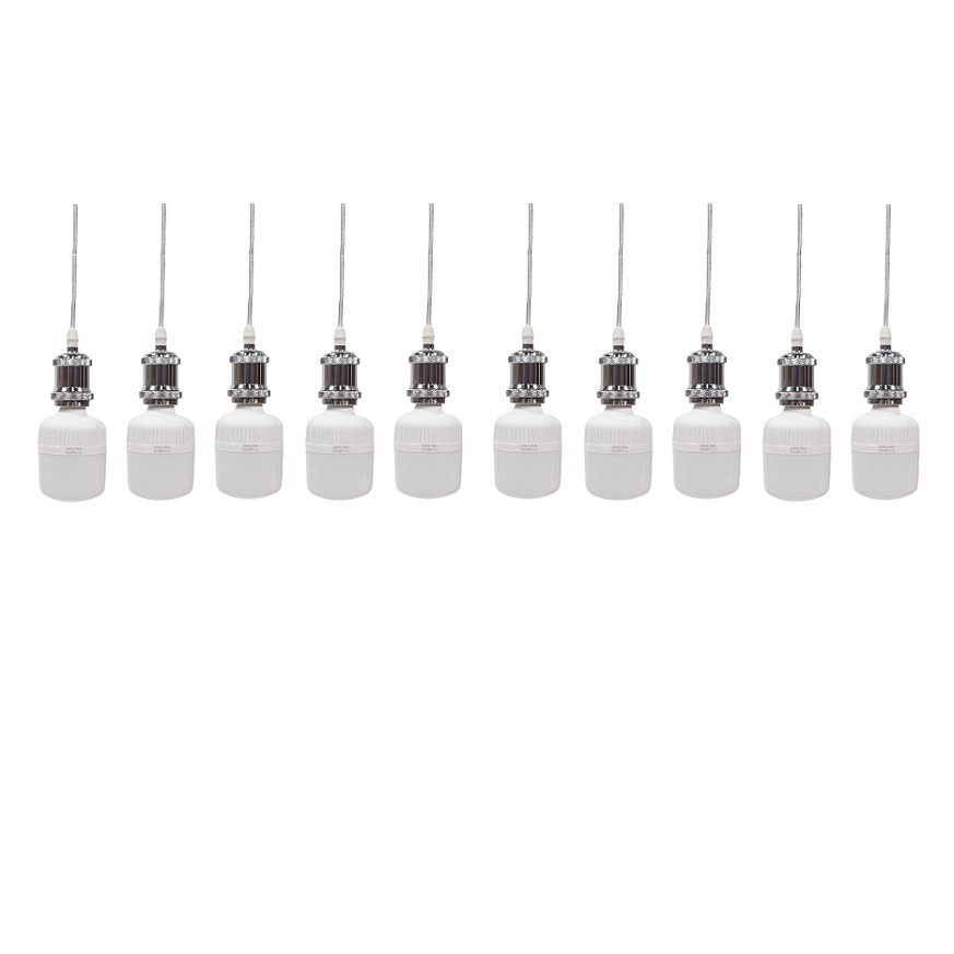 Bộ 10 dây đèn thả cổ điển bóng đèn led búp trụ trang trí 18w