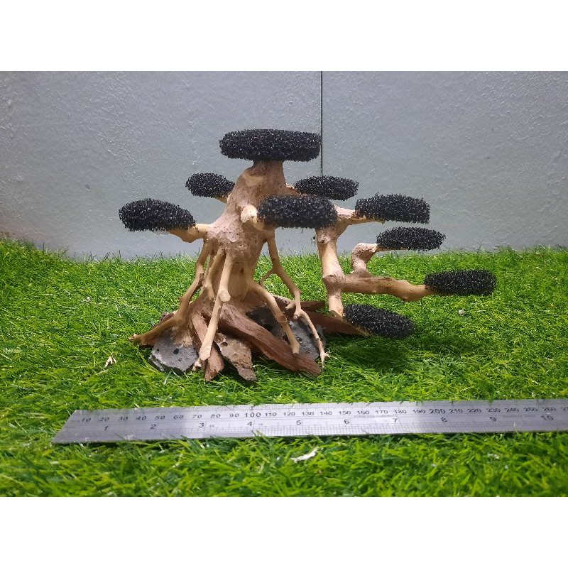 Lũa bonsai xốp cấy rêu Ngan 20, cao 15cm