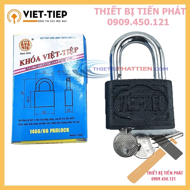 FREESHIP 99K TOÀN QUỐC_Ổ Khóa Cửa VIỆT TIỆP Treo Gang 7 Phân 1466/66, Khóa Lớn Cao Cấp (Chính Hãng)