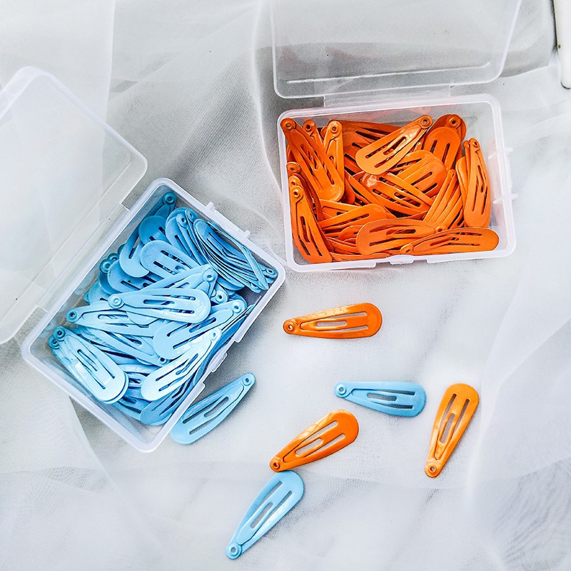 Kẹp tóc nữ màu kem trơn mini thời trang Hàn Nhật dài 3cm B693