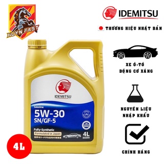 Dầu nhớt xe ô-tô idemitsu 5w30 - 100% tổng hợp cao cấp