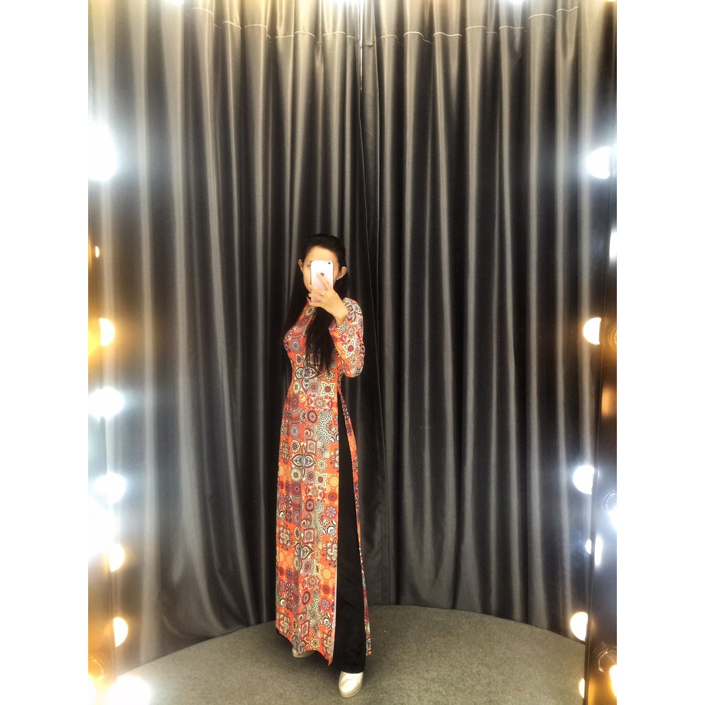 ÁO DÀI CÔ BA SÀI GÒN , HOA NHÍ  | AODAINGUYENLAM