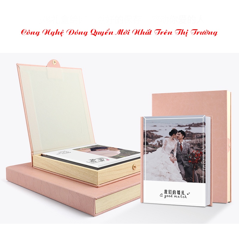 Album Ảnh Cao Cấp Bìa Mica Tràn Viền In Ảnh Đóng Quyển ALbum Thết Kế Album Chuyên Nghiệp Album Ảnh Cưới Ảnh Kỷ Hiếu