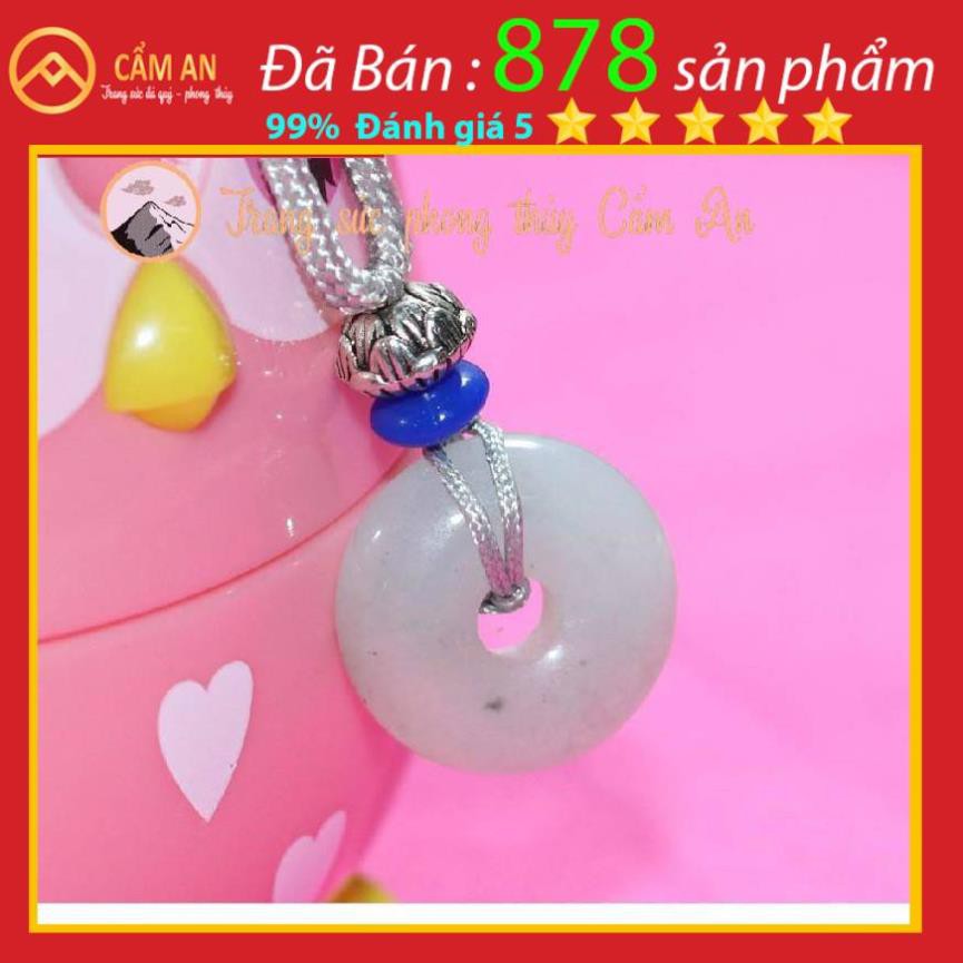 Mặt dây chuyền đồng điếu Jadeite A, đá tự nhiên 100% - Ngoc Cẩm AN