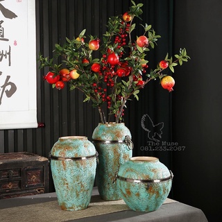Bình Gốm Atlantic -Cảnh Đức Trấn - Đồ Gốm Decor Cao Cấp
