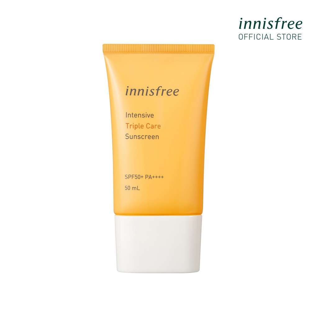 Kem chống nắng lâu trôi làm sáng da innisfree Intensive Triple Care Sunscreen SPF50+ Pa++++ 50ml