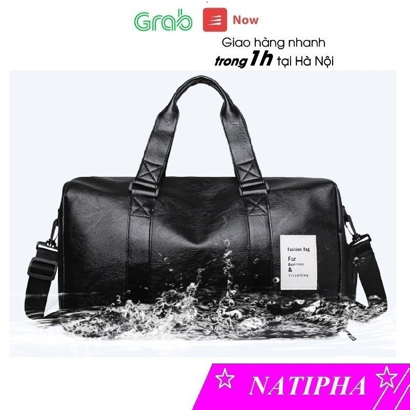 Túi xách du lịch da size lớn túi trống da nam cao cấp chống nước đựng đồ cá nhân phong cách Hàn Quốc TXDA01