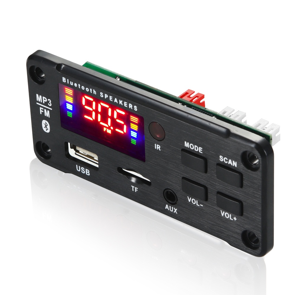 Bảng Mạch Khuếch Đại Âm Thanh mp3 2 * 25W Với Màn Hình Màu Lớn bluetooth Và Phụ Kiện
