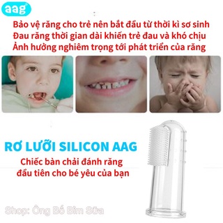 Dụng cụ đánh răng , lấy rơ lưỡi cho bé