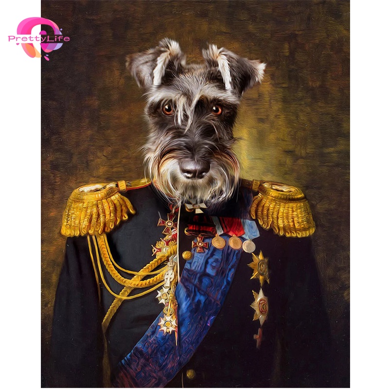 Bộ Tranh Đính Đá 5D Tự Làm 40X30Cm Hình Động Vật Trang Trí Phòng Khách / Phòng Ngủ