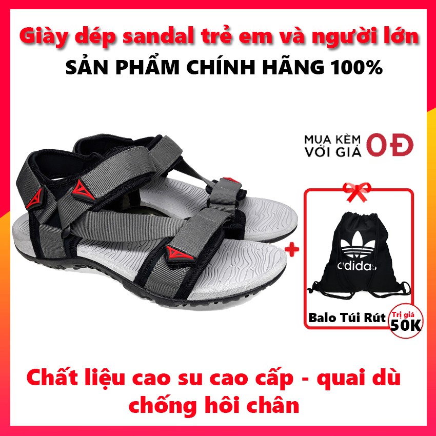 Giày dép sandal nam nữ quai chéo Việt Thủy đi học , đi chơi cho trẻ em và người lớn VT02