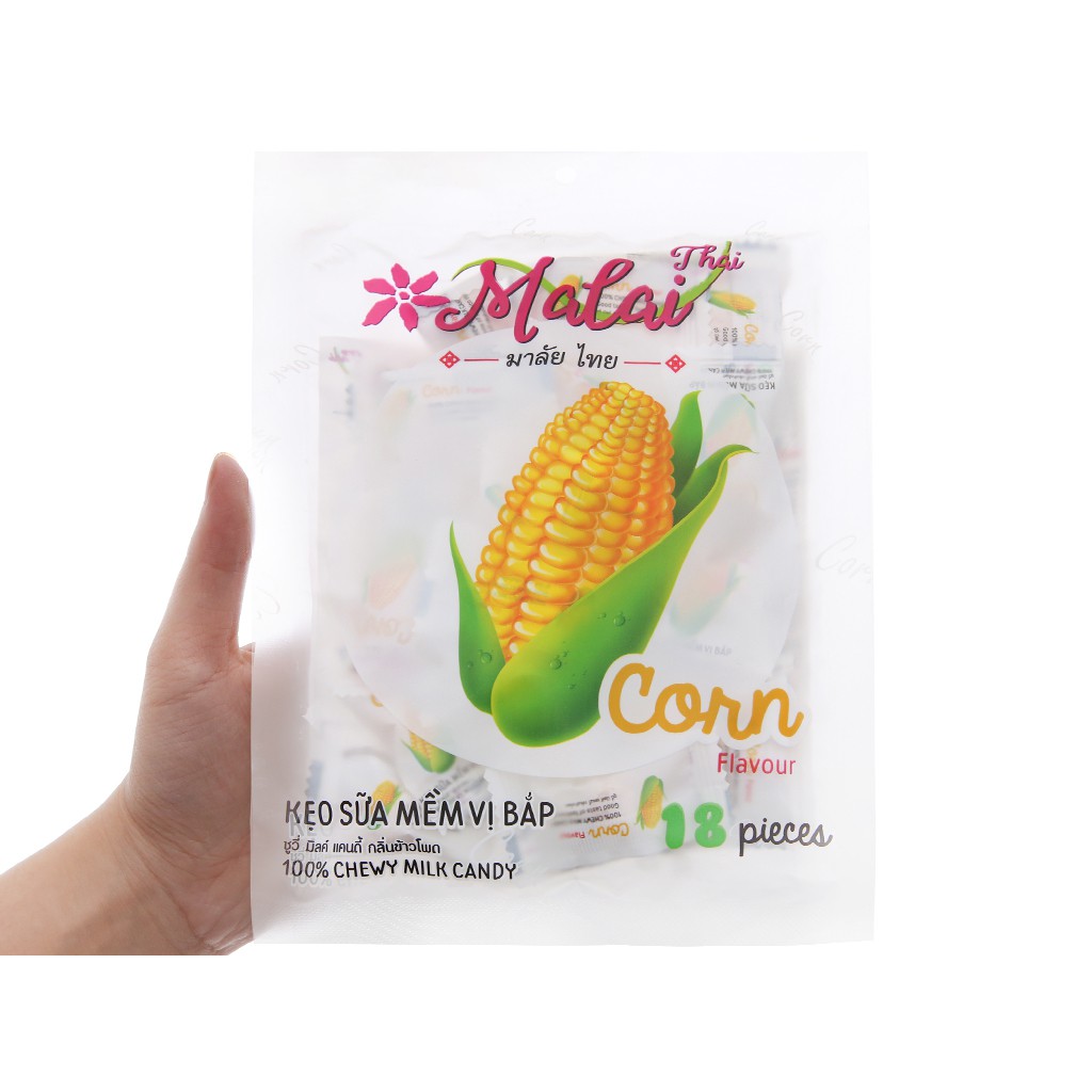Kẹo sữa mềm Malai Thái gói 67g đủ vị - Đồ ăn vặt Thái bán chạy