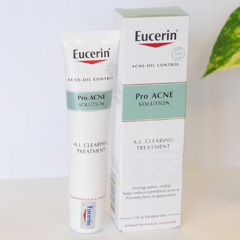 [HOT TREND] EUCERIN GEL GIÚP GIẢM MỤN VÀ NHỜN SAU 1 TUẦN PRO ACNE A.I CLEARING TREAMENT 40ML