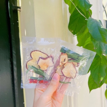 Trà Detox Trái Cây Táo Mỹ Sấy Lạnh Mix Lá Nếp Thơm Và Hạt Kỳ Tử Đỏ Đa Công Dụng