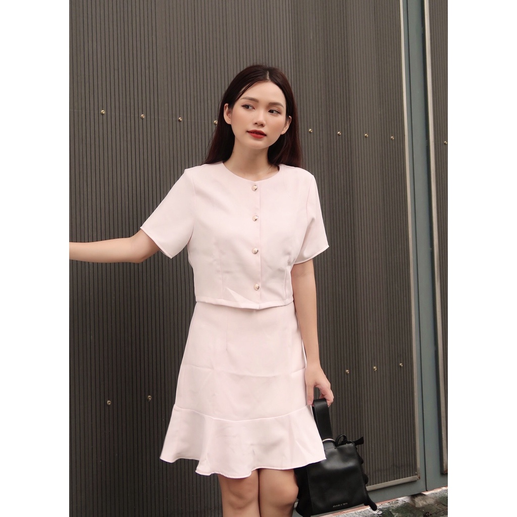 Set Áo Chân Váy Đuôi Cá Sang Trọng - BLV22057