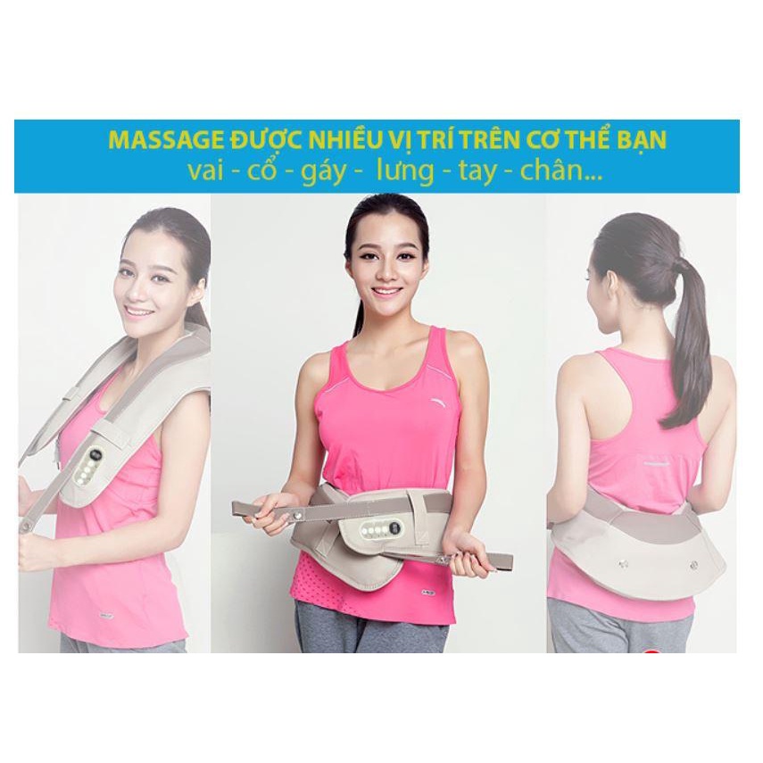 Đai Đeo Massage Vai Lưng Cổ Gáy Loại Cao Cấp Giảm Nhanh Cơn Đau Nhức Của Cơ Thể Nhanh Chóng