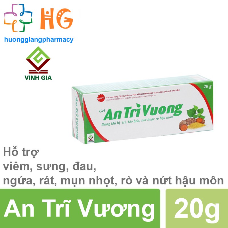 An Trĩ Vương - Hỗ trợ viêm, sưng, đau, ngứa, rát, mụn nhọt, rò và nứt hậu môn