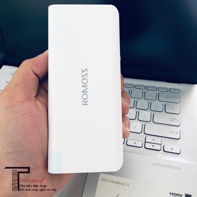 Sạc Dự Phòng Romoss Sense 4 - 10.000mAh Check Code - Bh 1 Năm