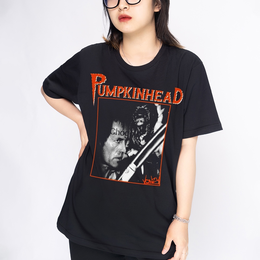 ZcbN /Áo thun Pumpkinhead phim kinh dị wright Vintage tay ngắn cổ tròn form rộng phong cách âu mỹ retro cotton!