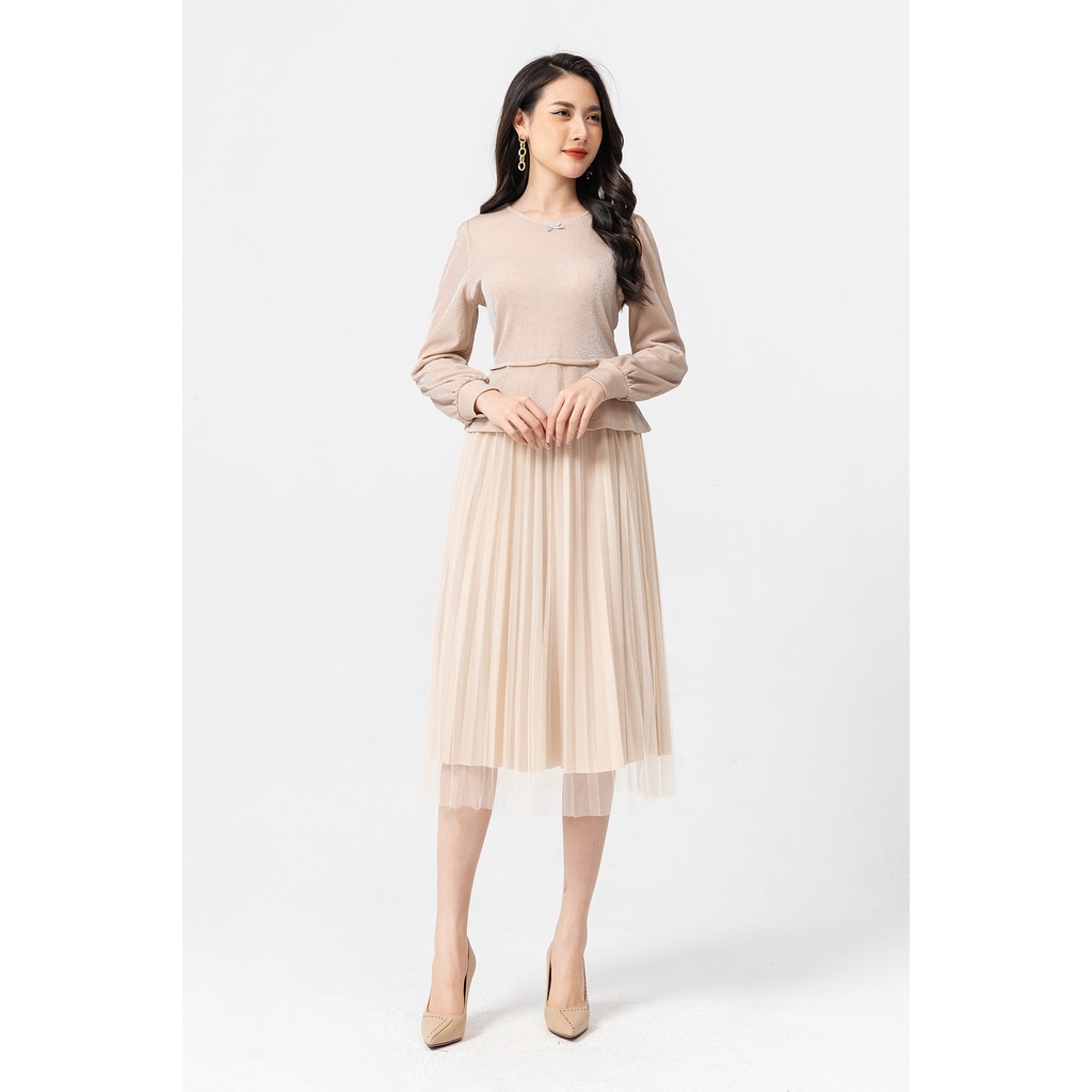 Áo Peplum Đính Nơ Lamer L61B21T047